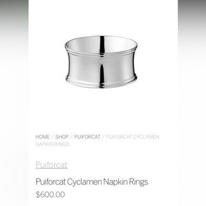 Puiforcat Cyclamen Napkin Ring